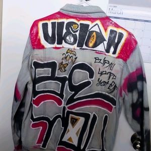 VISI👁️N  graffiti jacket.